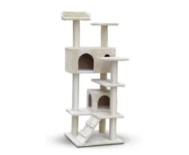 134cm Multi Level Cat Post in Beige