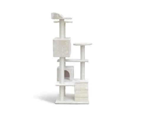 134cm Multi Level Cat Post in Beige