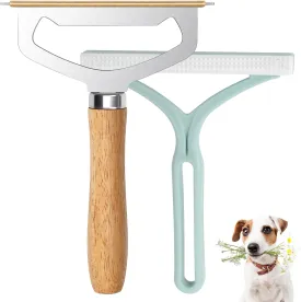 2 Packs Pro Set, 1 Buck Thick Metal Carpet Scraper Dog Hair Remover, Portable Carpet Brush Fabric Shaver for Furniture, Lint Couch Pilling Remover Shaver, Rug Heavy Duty Clothing Depiller