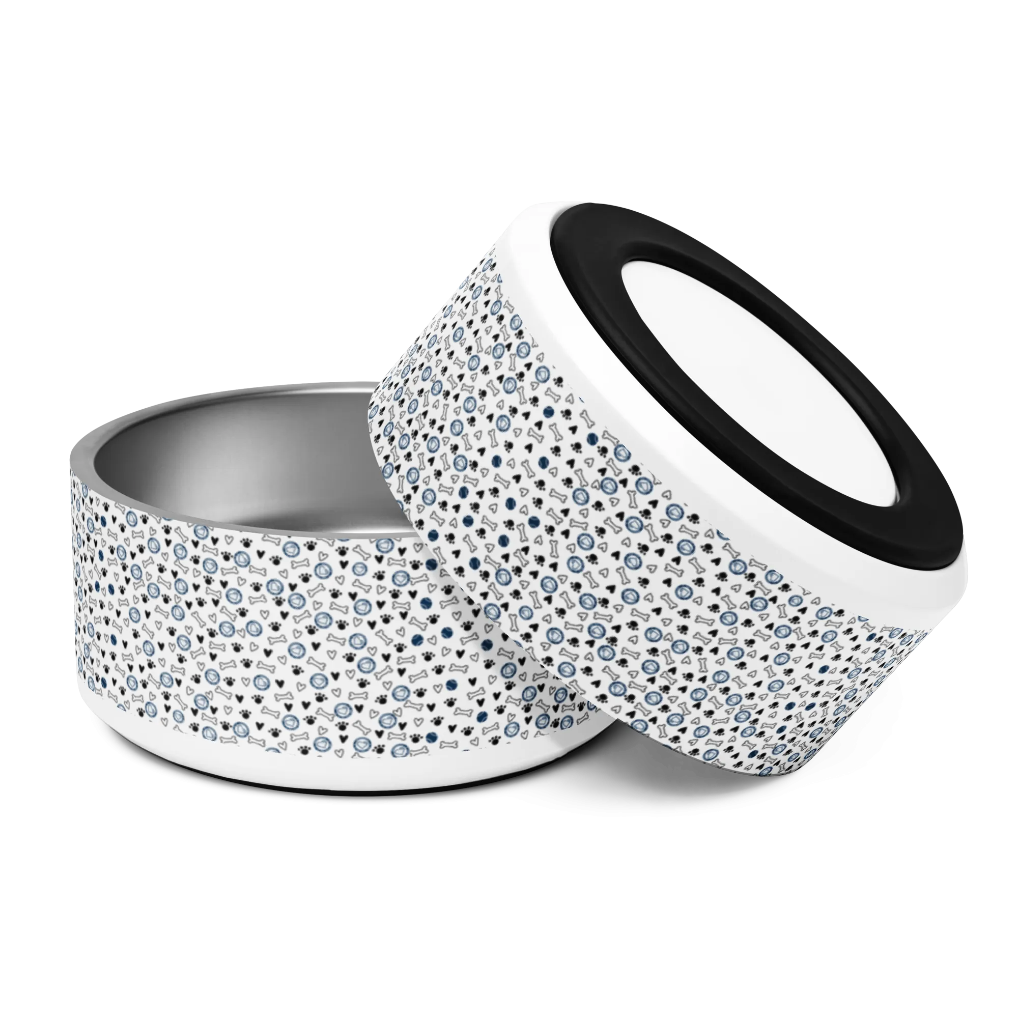 AA Logo All Over Bone Print Pet bowl