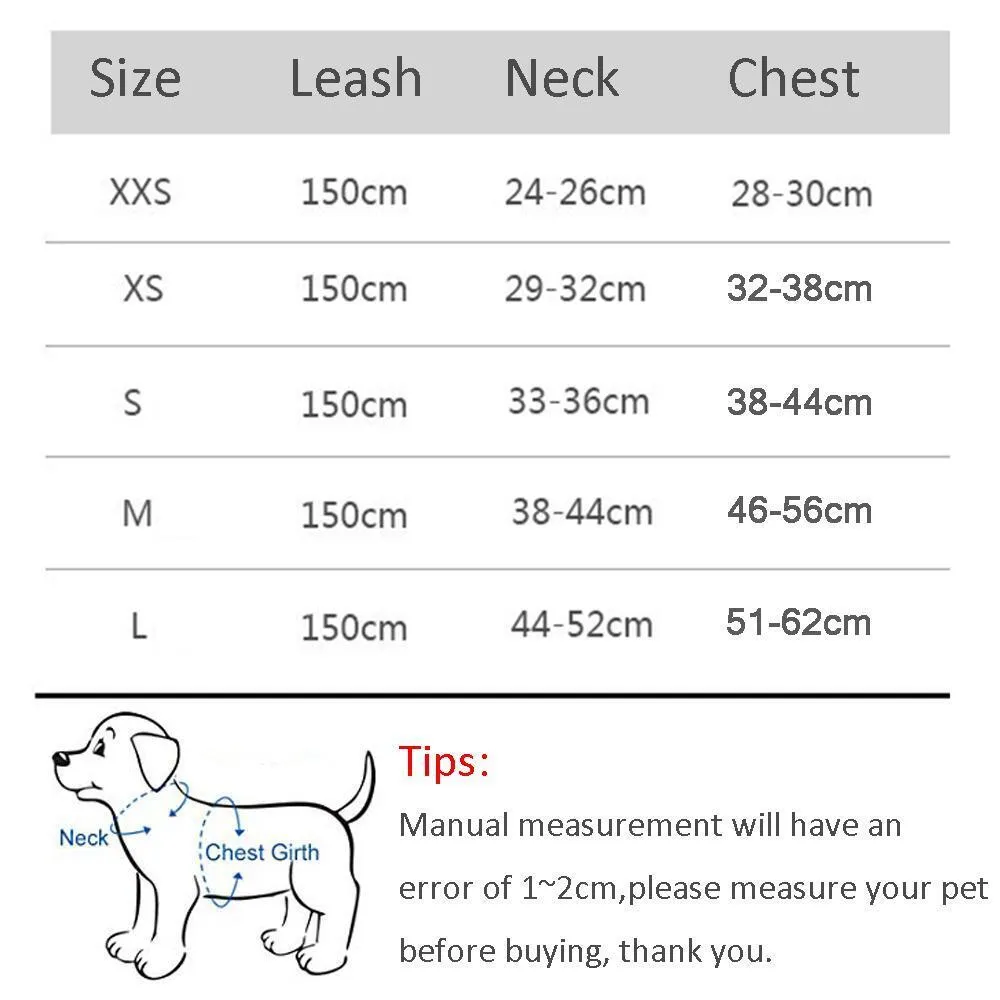 Adjustable Harness and Leash Set for Small Dogs and Cats