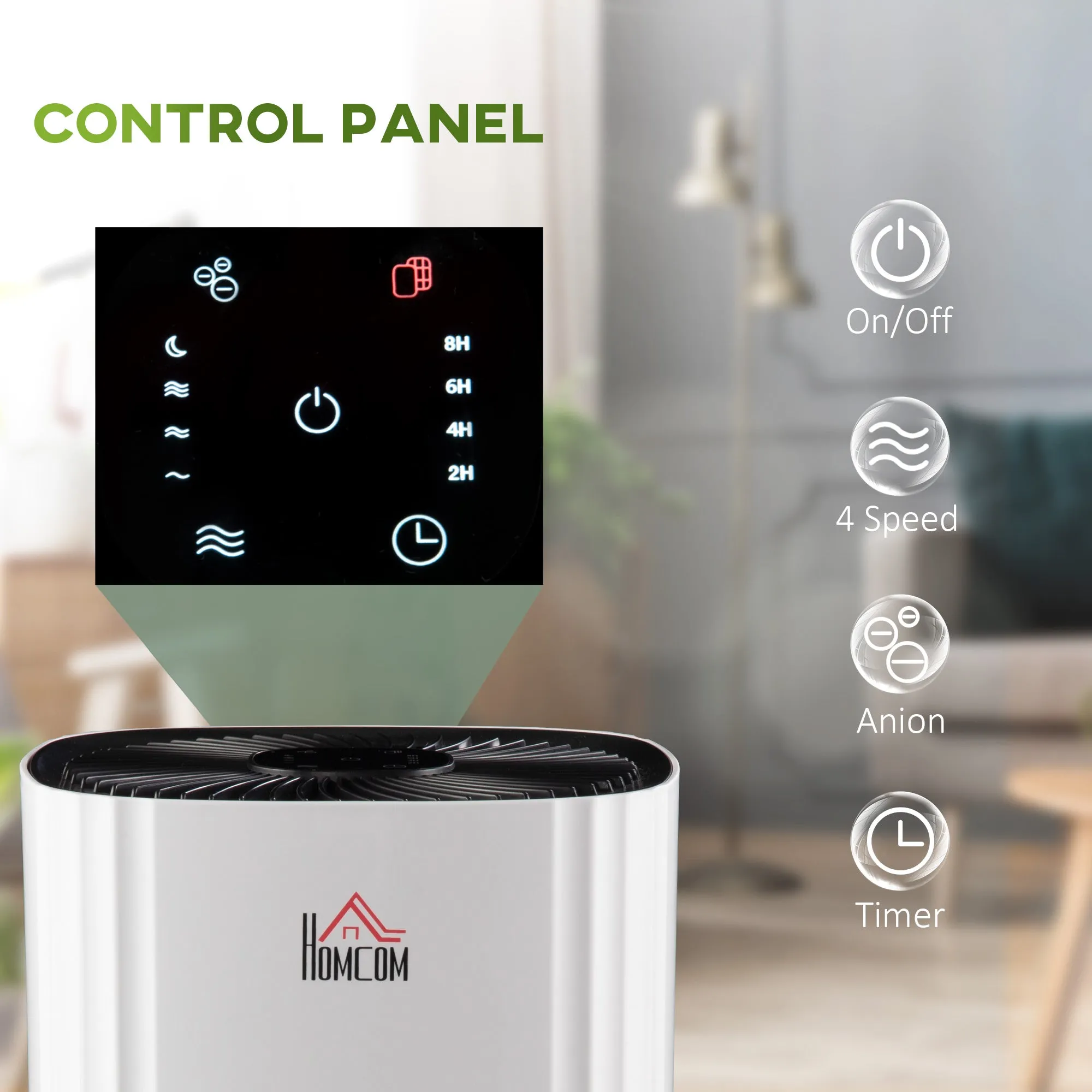 Air Purifiers for Bedroom with 3-Stage Carbon HEPA Filtration System
