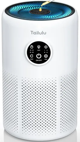 Air Purifiers for Home Pets Large Room Up to 1360 Ft, Tailulu D10 HEPA Air Purifiers for Bedroom with 15dB Sleep Mode, Air Filter for Pet Dander Smoke Odor Dust Pollen with Timer Fragrance Sponge