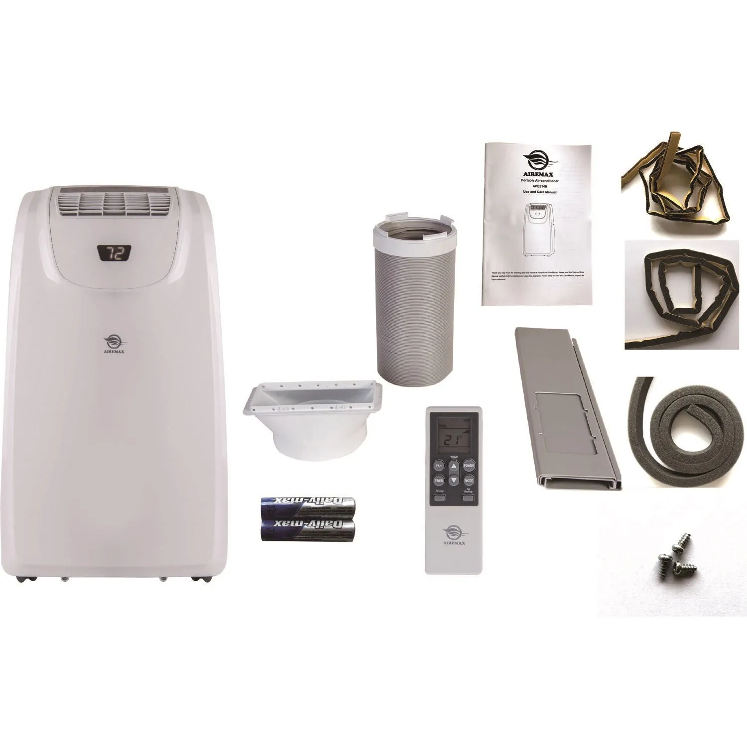 Airemax - 14000 BTU Portable Heat/Cool Air Conditioner - APE514H