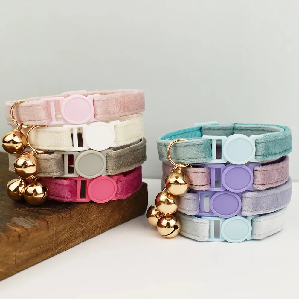 AnyWags Cat Collar Baby Pink Small with Safety Buckle, Bell, and Durable Strap Stylish and Comfortable Pet Accessory