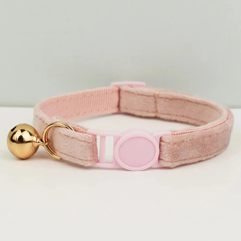 AnyWags Cat Collar Baby Pink Small with Safety Buckle, Bell, and Durable Strap Stylish and Comfortable Pet Accessory