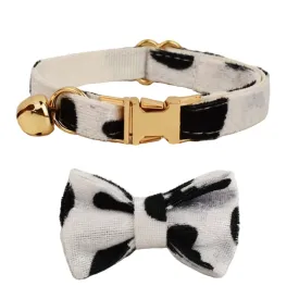 AnyWags Cat Collar Spotted Bow Large with Safety Buckle, Bell, and Durable Strap Stylish and Comfortable Pet Accessory