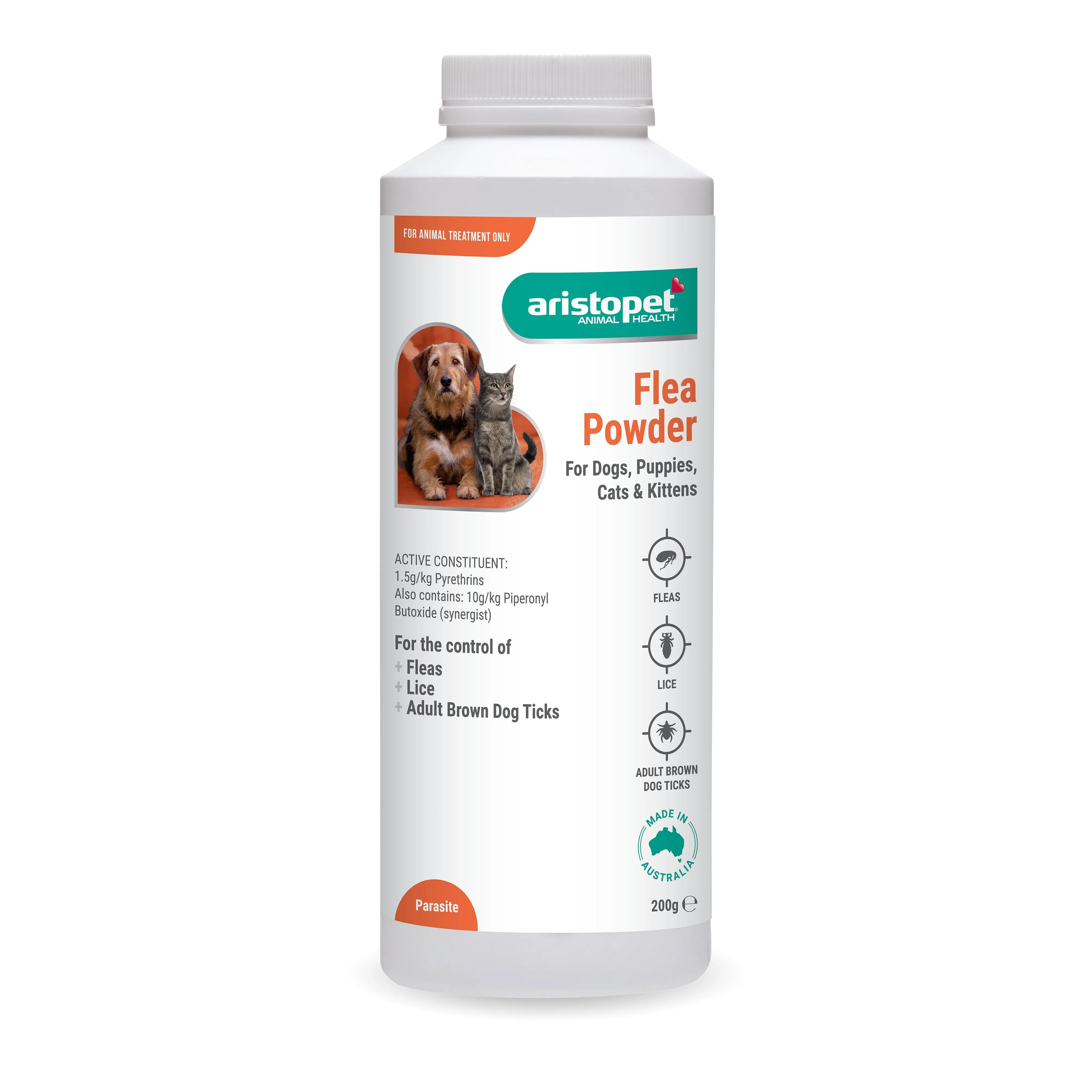 Aristopet Flea Powder for Dogs Cats Puppies and Kittens 200g^^^