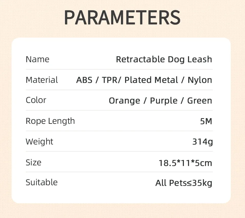 Automatic Retractable Dog Leash LED Luminous Leading Fashion Light Straps For Dog Puppy Pet Flexi Walking Running Lead