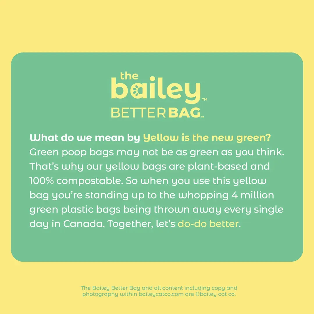 Bailey Better Bags – 100% Compostable – 120 Pack