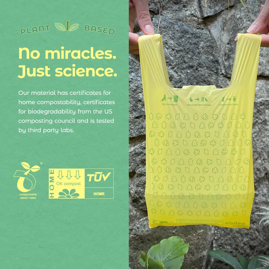 Bailey Better Bags – 100% Compostable – 120 Pack