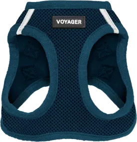 Best Pet Supplies Voyager Step-in Air Dog Harness - All Weather Mesh, Reflective, No Pull Harness for Small, Medium Dogs, Cats - Secure with Hook & Loop Fastener, Buckle, Double D-Rings - Blue, XL