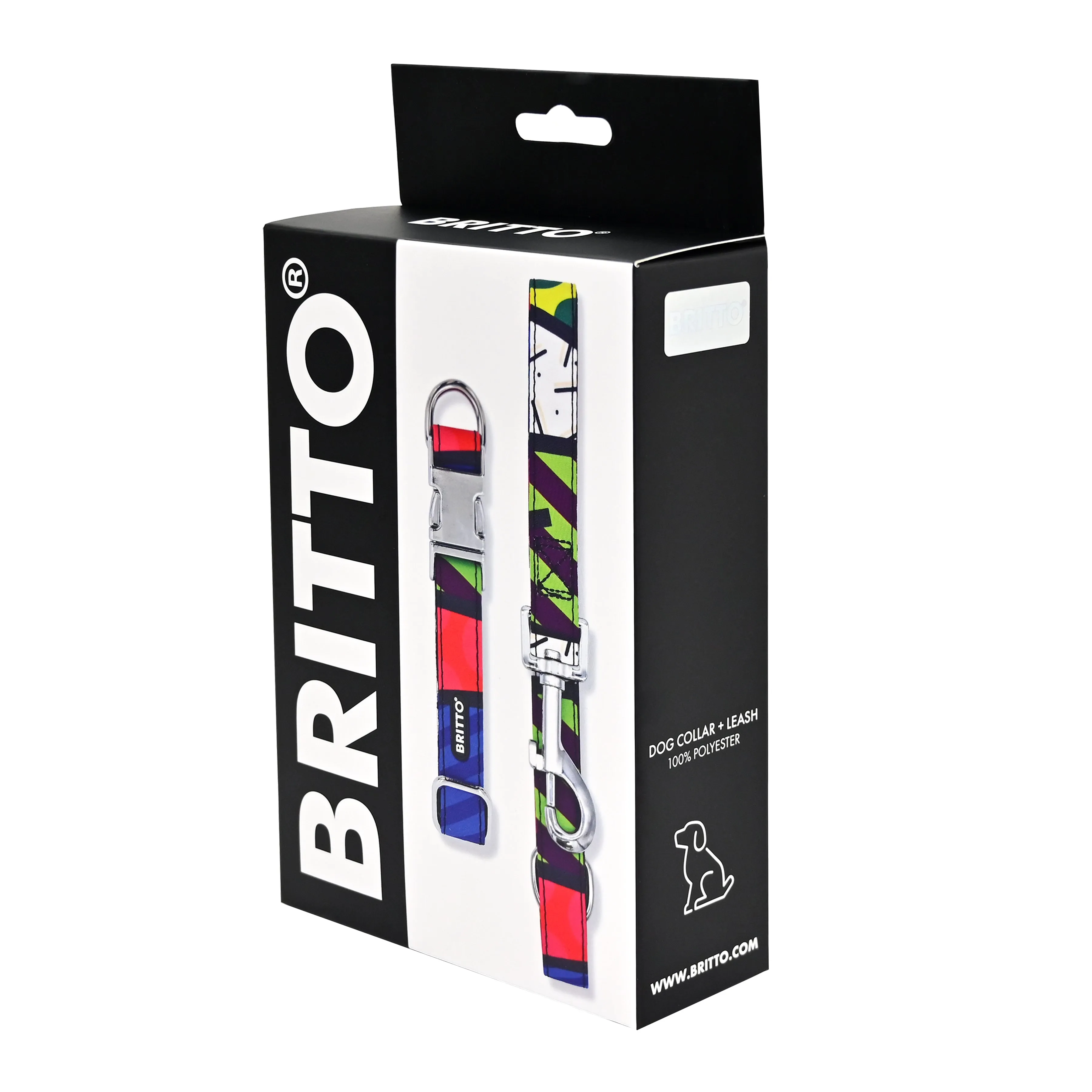 BRITTO® PET Collar and Leash  - Colorful Landscape
