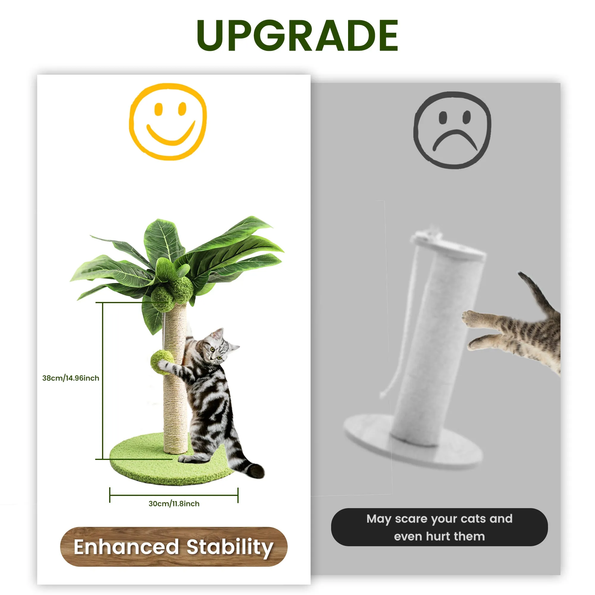 Cat Scratching Post - Palm Tree Shaped