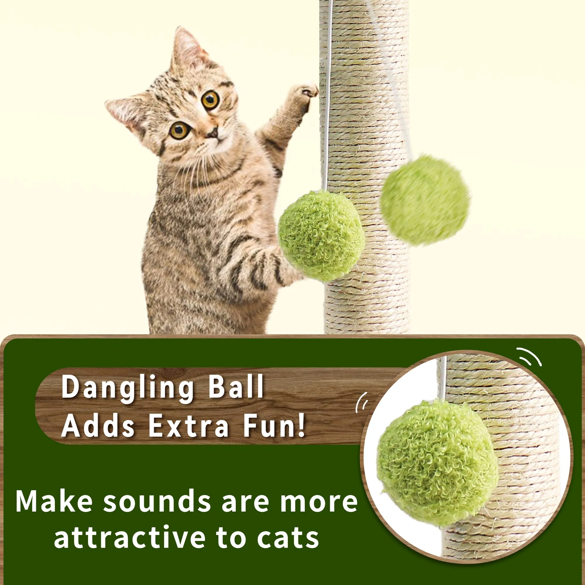 Cat Scratching Post - Palm Tree Shaped