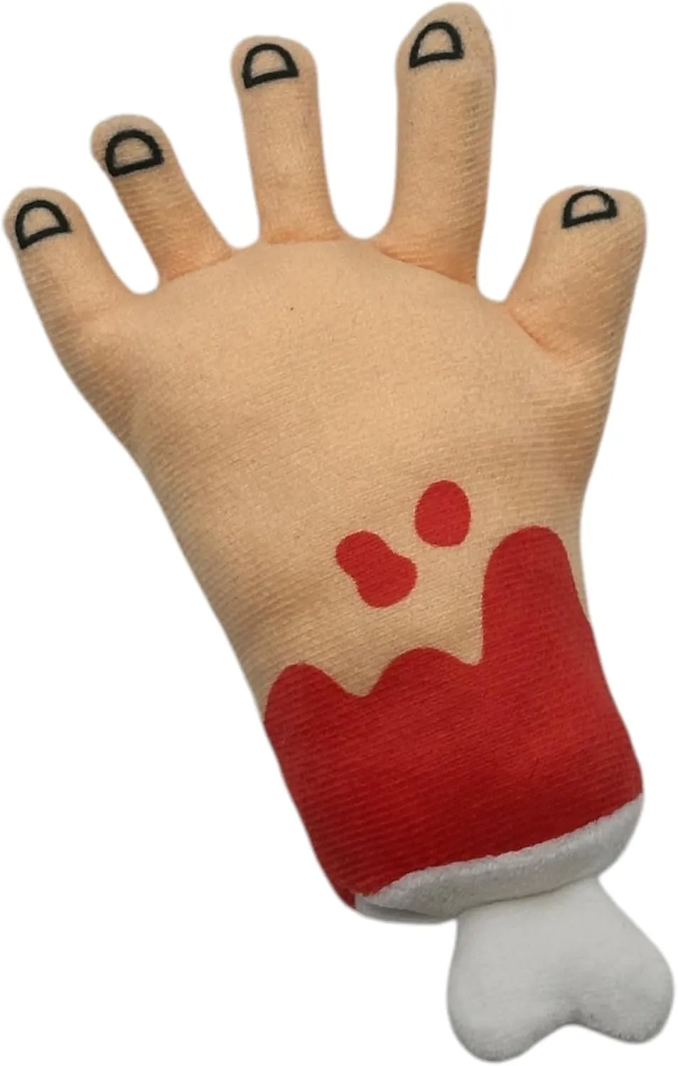 Crazy Dog T-Shirts Funny Catnip Toy for Cats  Severed Hand Design Plush Kicker  Soft Stuffed Bloody Hand Cat Chew Toy  Interactive Sarcastic Play for Indoor Feline Fun