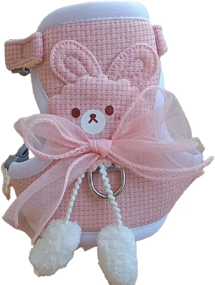 Cute Bow Leash cat Collar Breakaway with Bell, Kitten Collar no Bell, Matching for Small Dogscat Collars