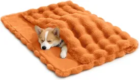 Dog Blanket Ultra Soft Fuzzy Faux Fur Cat Blankets for Indoor Cats Ultra Soft Plush Faux Fur Machine Washable Reversible Pet Throw Protector for Couch Furniture 39"X 30" Orange