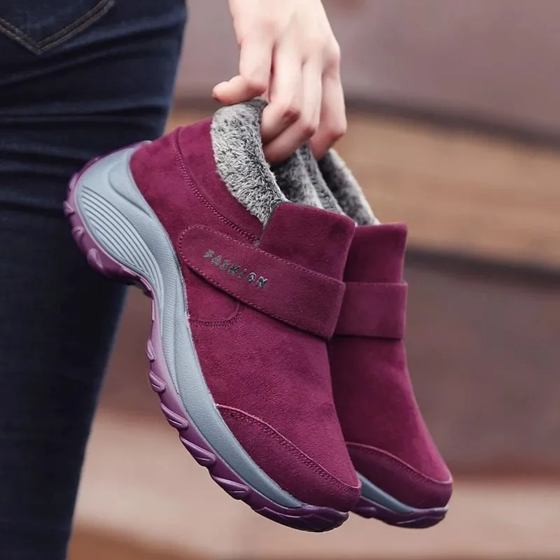 Dyavor Women Plush Orthopedic Ankle Hiking Boots