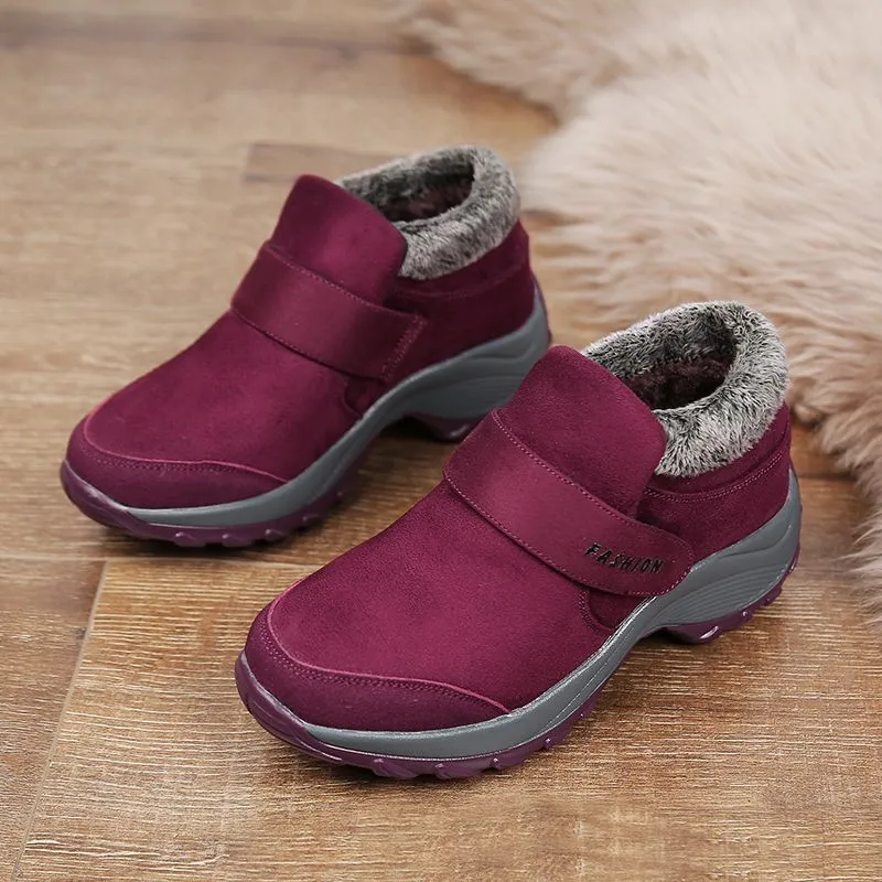 Dyavor Women Plush Orthopedic Ankle Hiking Boots