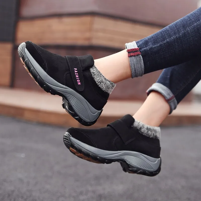 Dyavor Women Plush Orthopedic Ankle Hiking Boots