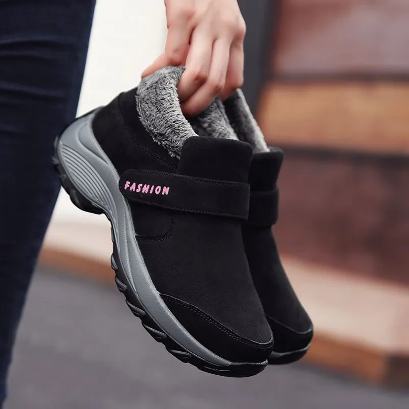 Dyavor Women Plush Orthopedic Ankle Hiking Boots