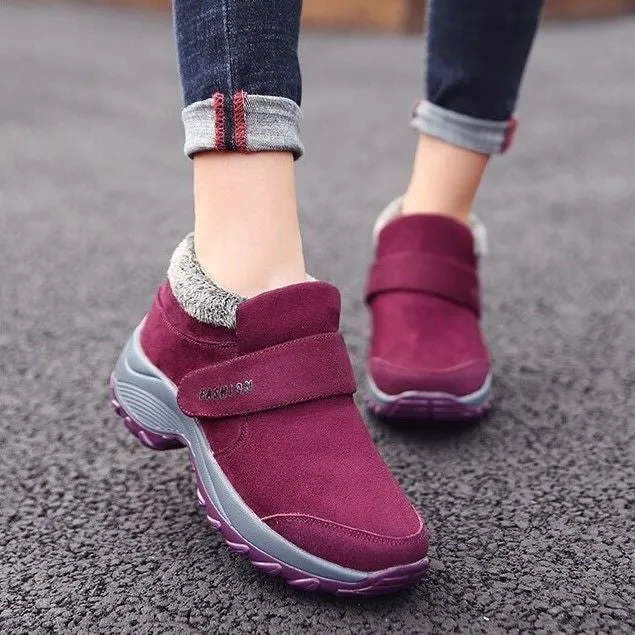 Dyavor Women Plush Orthopedic Ankle Hiking Boots