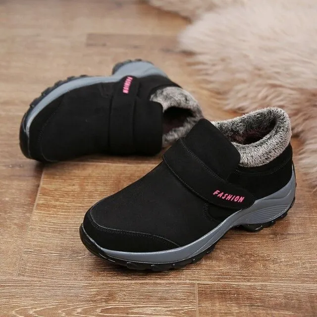 Dyavor Women Plush Orthopedic Ankle Hiking Boots