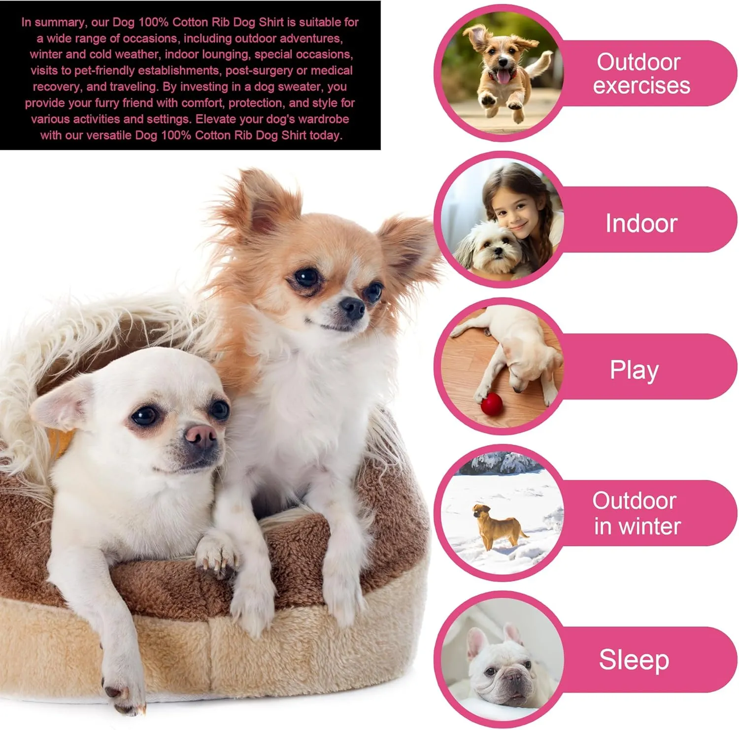 Elevate Your Pet's Comfort and Fashion: Premium 100% Cotton Rib Dog Shirt Vest for Small Breeds Like Chihuahuas, Yorkies, and Puppies .Year-Round Style with Tank-Style Puppy Attire Purple X-Small