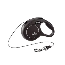 Flexi Classic Cord Retractable Cat Lead Black