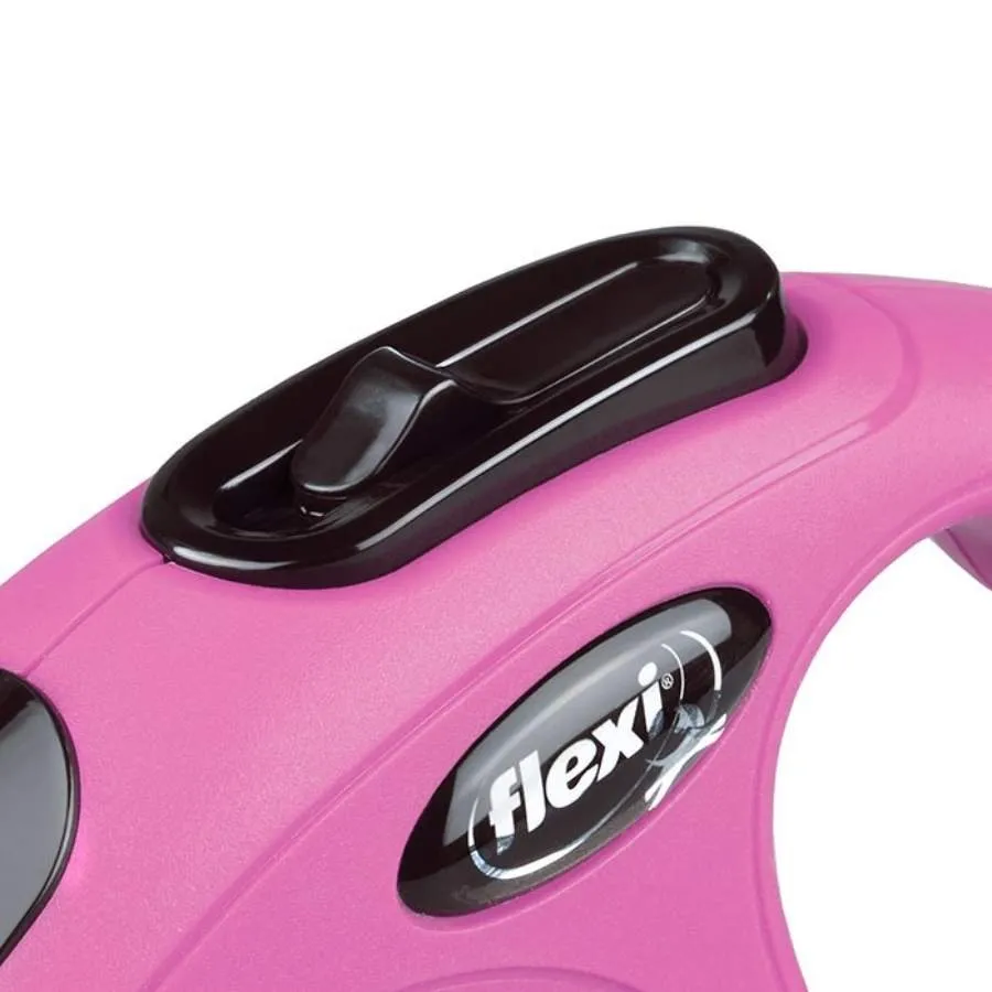 Flexi Classic Cord Retractable Cat Lead Pink