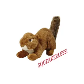 Fluff & Tuff Squeakerless Red Squirrel 12" Plush Dog Toy