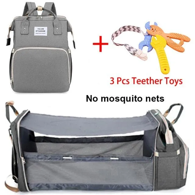Folding Mommy Bag Lightweight Portable Folding Crib