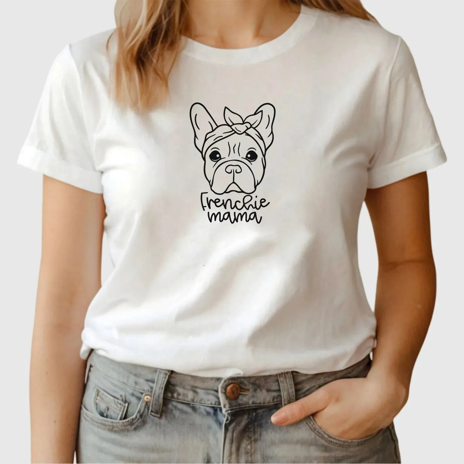 Frenchie Mum Tee - Dog Lover Gift - French Bulldog Graphic Top