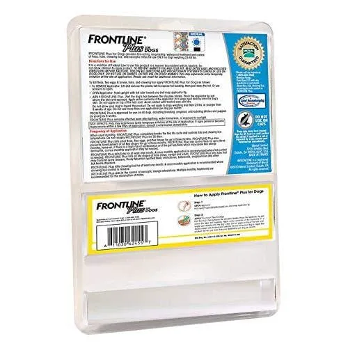 Frontline Plus Flea and Tick Treatment for Dogs 8 Month Supply (23-44 LB)