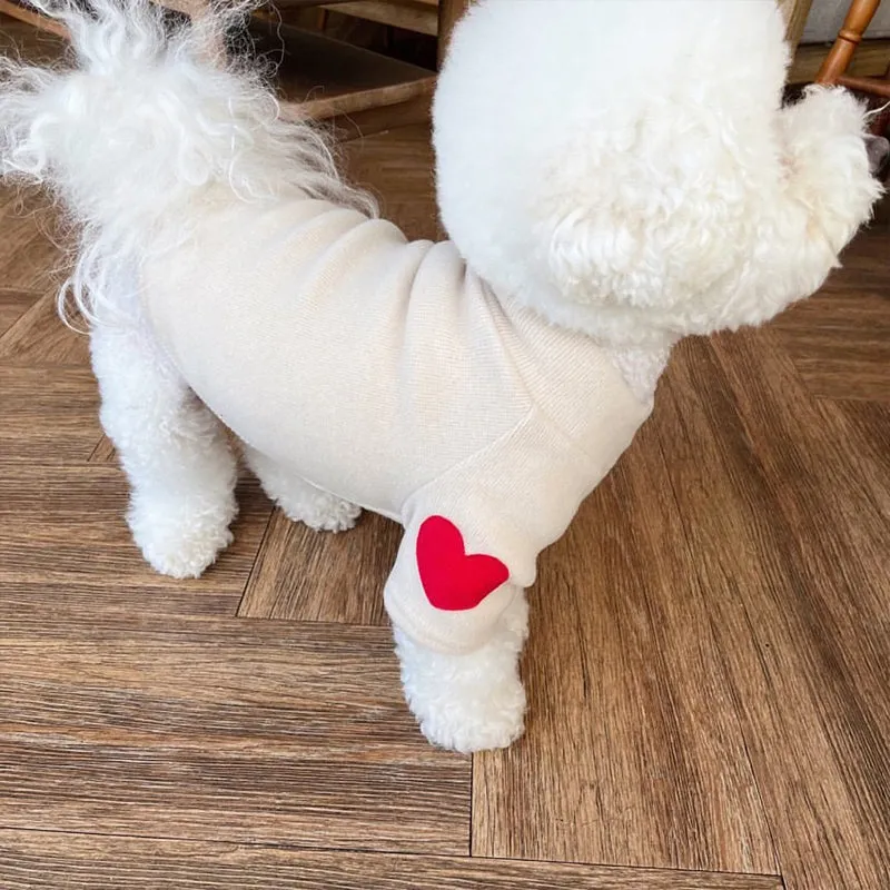 Heart Printed Fashion Velvet Sweatshirt