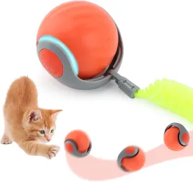 HONUTIGE Interactive Cat Toys Balls, 360 Automatic Rolling Ball Toy Automatic Moving Cat Balls Interactive Rolling Dog Ball Toy Smart Pet Toy Ball Upgraded Rolling Ball for Bored Indoor Cats Dogs