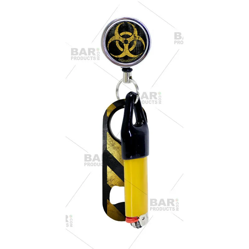 Kolorcoat™ Mini Opener, Reel and Lighter Leash® Clug SET - Hazard