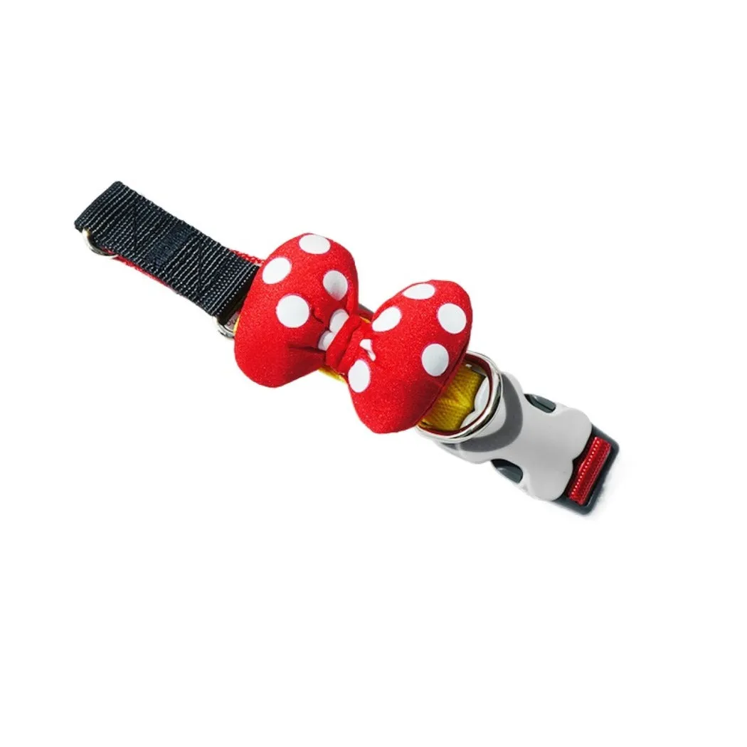 Loofie - Polka Dot Bow Pet Collar