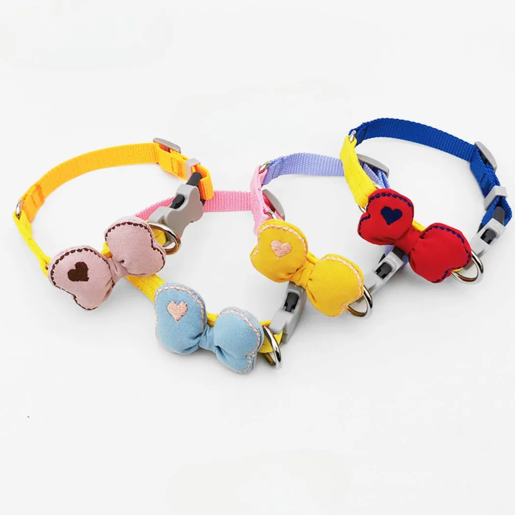Loofie - Polka Dot Bow Pet Collar