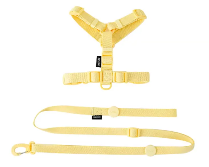 Macaron Pastel Halter H-harnesses and Leash Set