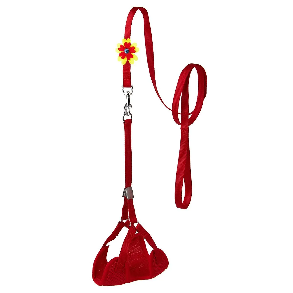 Mesh Step-In Nylon Harness   Optional Flower Leash