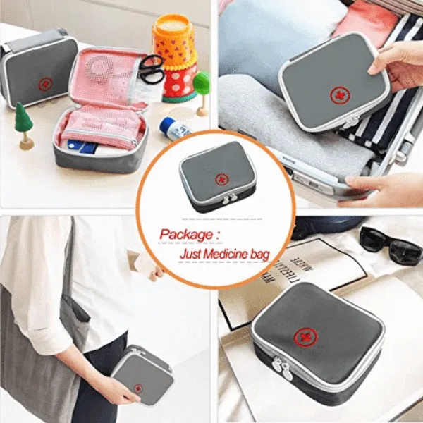 Mini First Aid Travel Bag Empty Case