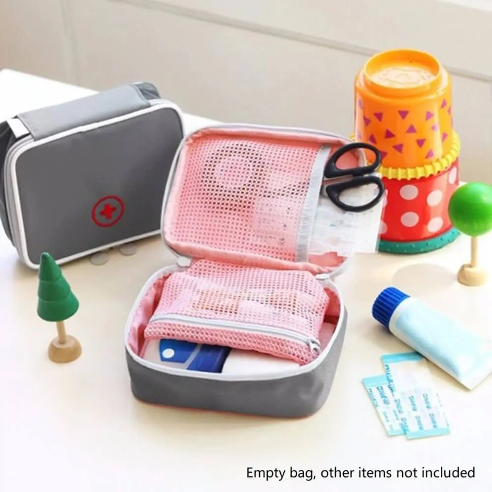 Mini First Aid Travel Bag Empty Case
