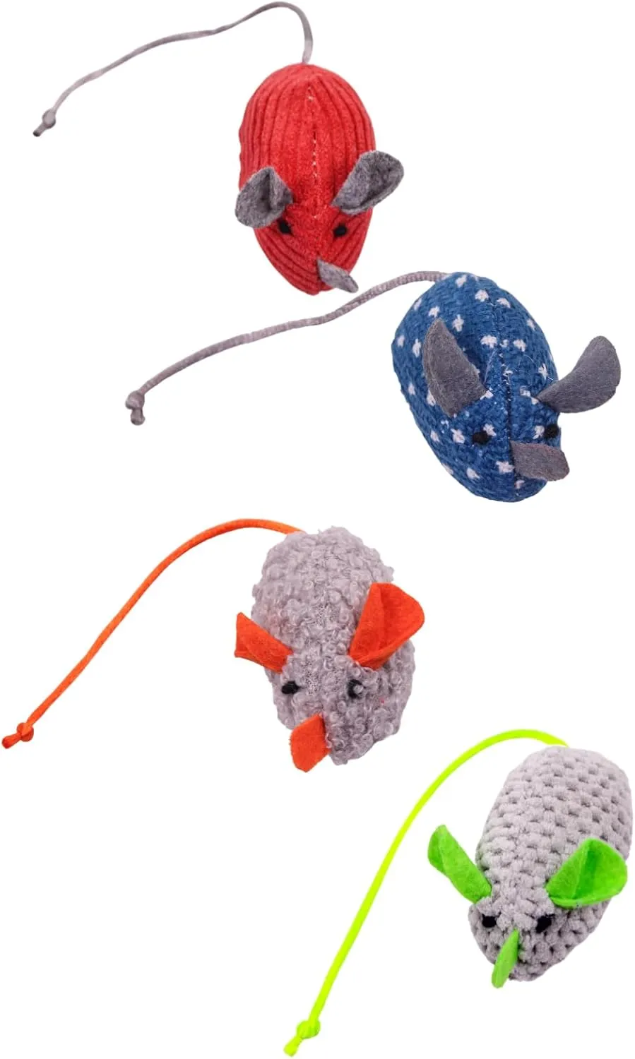 Mouse Family: 5pc Catnip Cat Toy Set