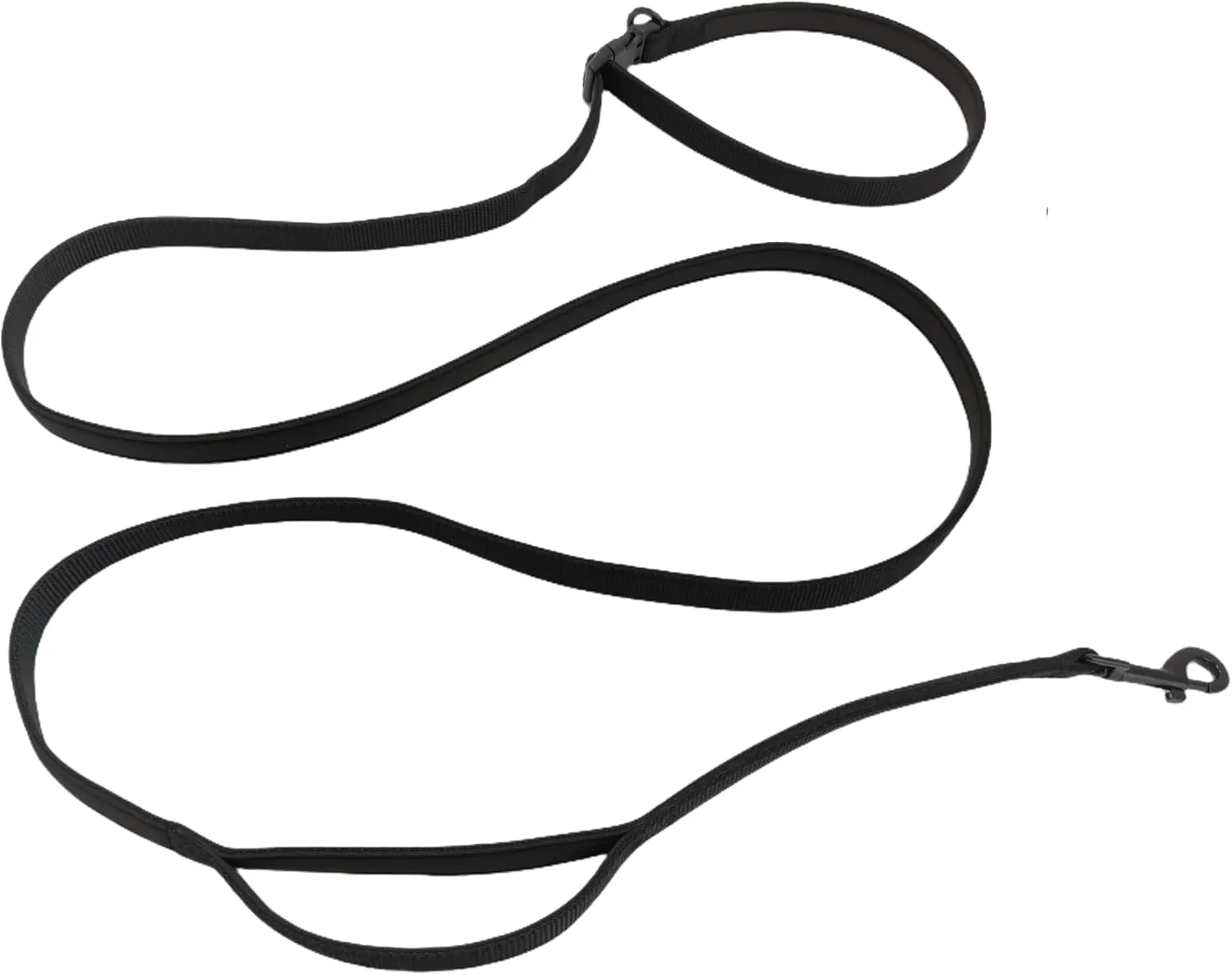 Multifunctional Dog Leash with Extra Handle -4 in 1 Hands-Free Adjustable Dog Leash for Jogging, Walking, Running - Fits Small and Medium-Sized Dogs (Black, M)