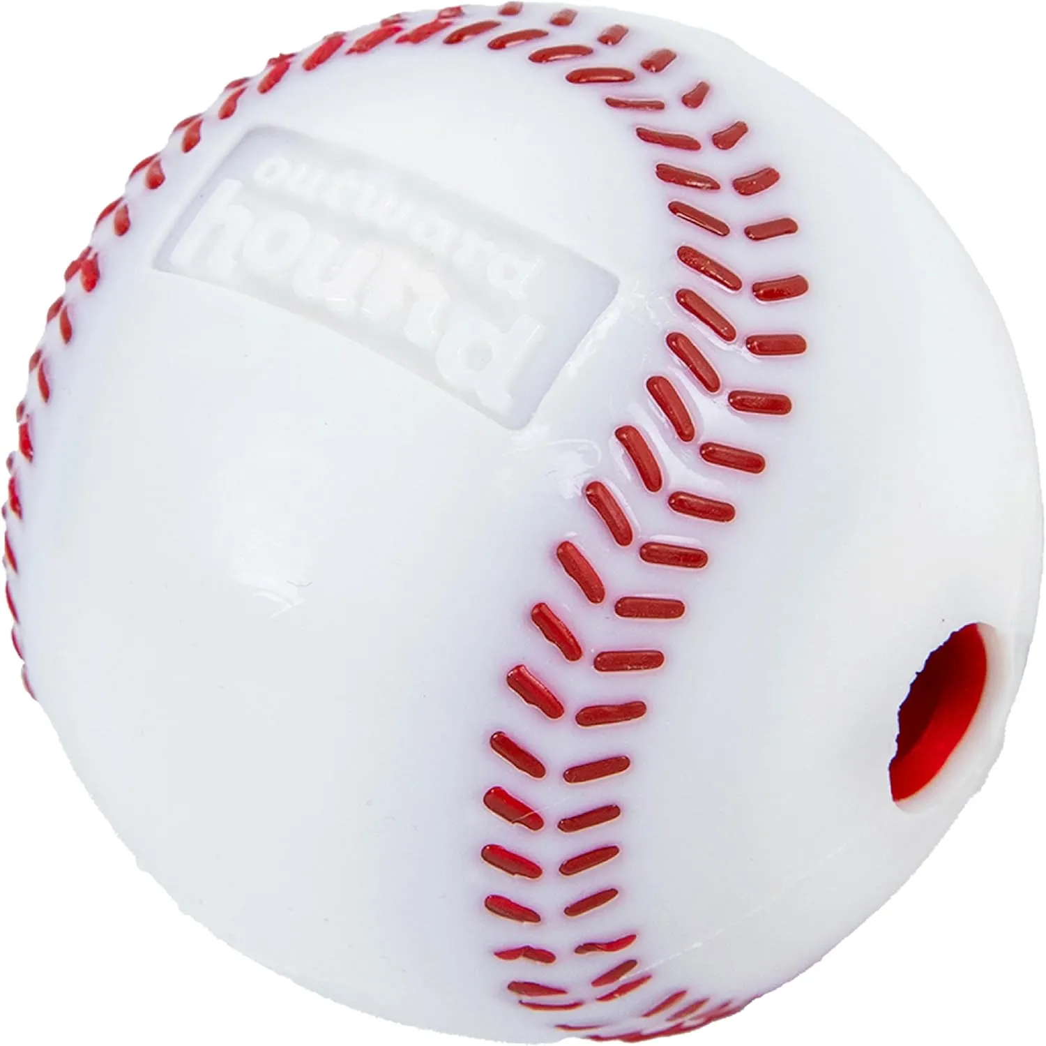Outward Hound by Planet Dog Sport Ballz Baseball Treat-Dispensing Fetch Ball Dog Toy