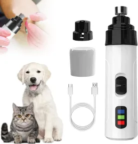 Pet Nail Grinder for Dogs, 2025 Upgrade Dog Nail Trimmer Dog Nail Grinder, Electric Dog Nail Clippers for Dog Nail Grinders Rechargeable, Pet Paws Grooming Tool (1)