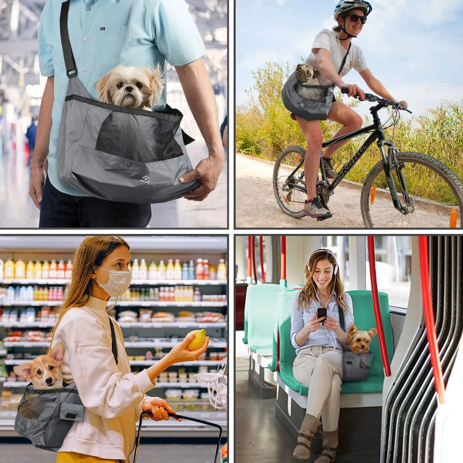 Pet Sling Carrier Travel Bag