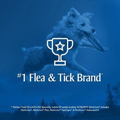PetArmor for Dogs, Flea and Tick Treatment for Small Dogs (5-22 Pounds), Includes 3 Month Supply of Topical Flea Treatments